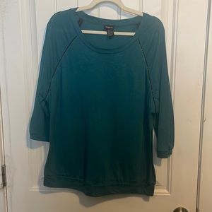 Blue 3/4 sleeve top size 1